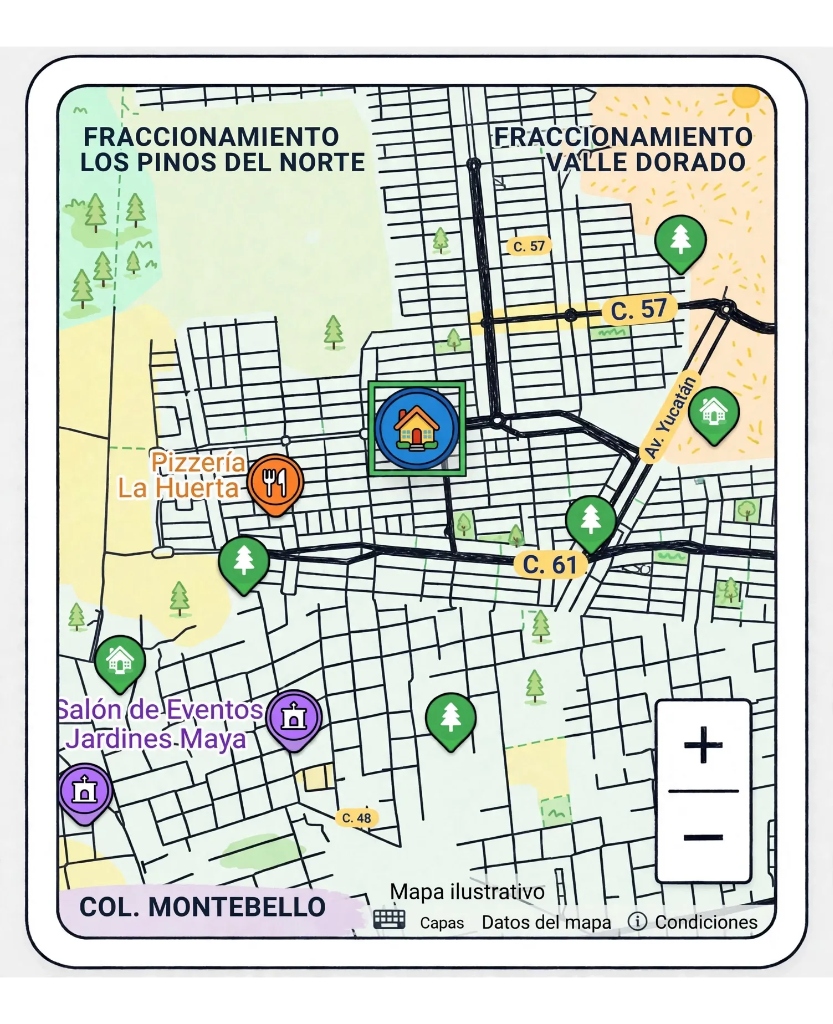 Mapa de Mérida